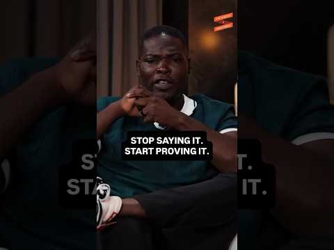 Start saying it, start proving it.