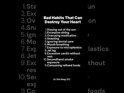 Bad Habits That Can Destroy Your Heart