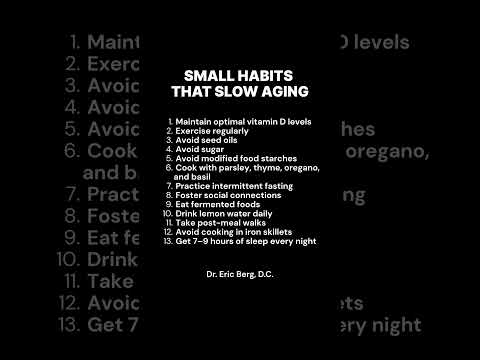 Small Habits That Slow Aging