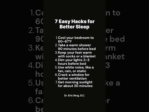 7 Easy Hacks for Better Sleep