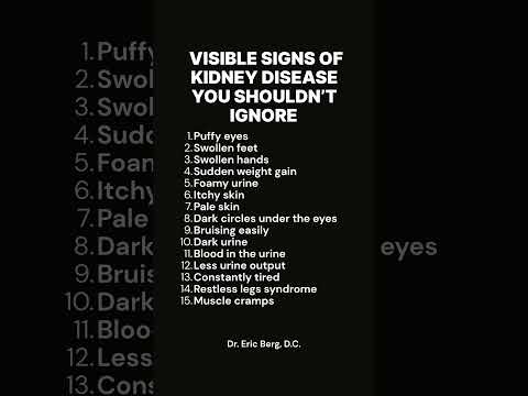 Visible Signs of Kidney Disease You Shouldn’t Ignore